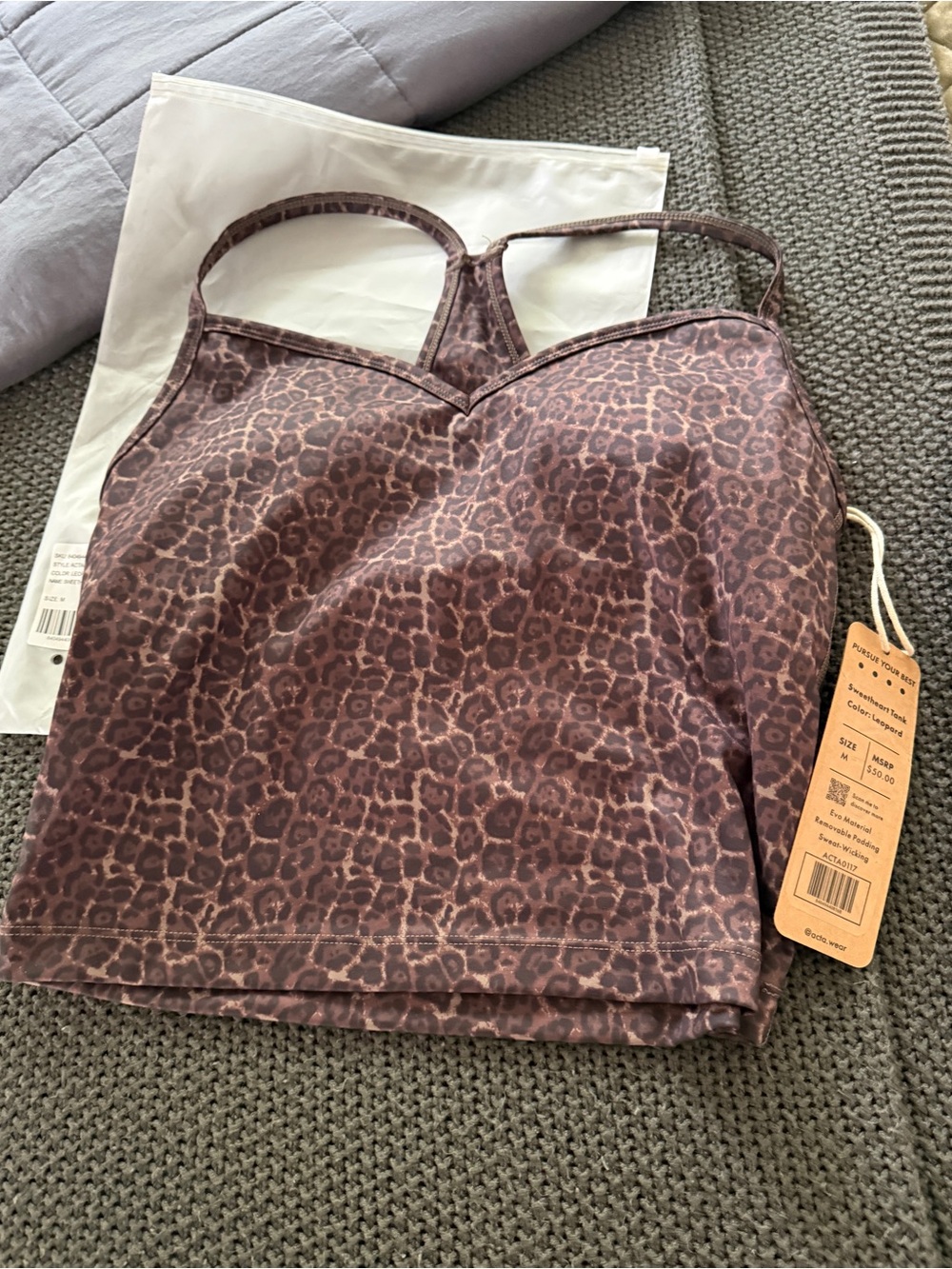 NWT Acta Sweetheart tank sz M